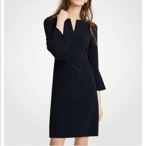 Ann Taylor Navy Sheath Dress 14 Large